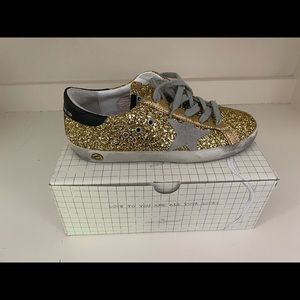 New-gold glitter Golden Goose Sneakers